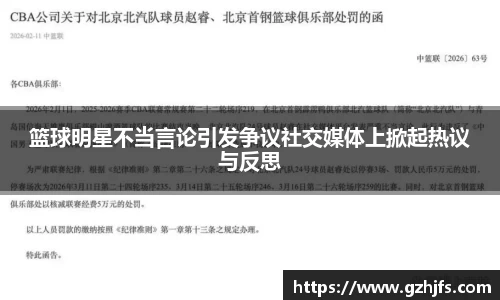篮球明星不当言论引发争议社交媒体上掀起热议与反思